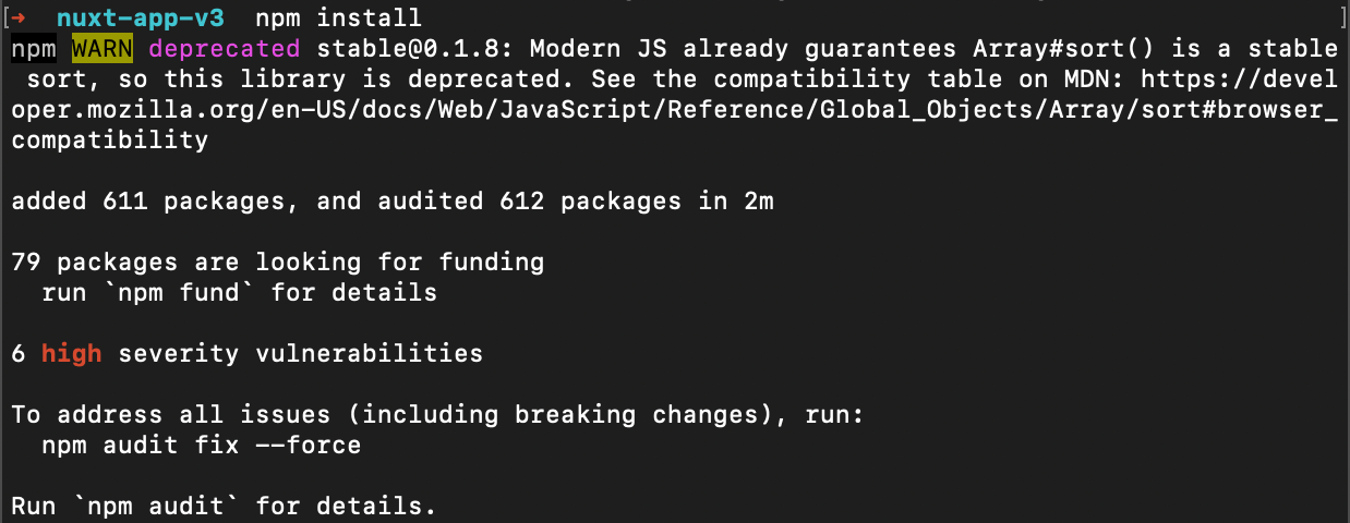 Install node dependencies